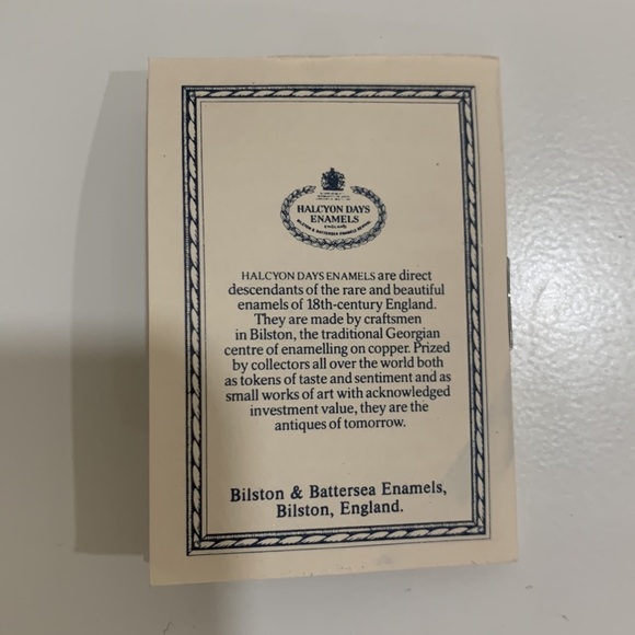 Enamel Trinket Box - Halycon Dave's - Picture 12 of 15